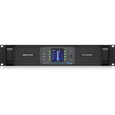 LabGruppen - 12,000W Amplifier with 4 Flexible Output-Channels on Binding Post Connectors, Lake Digital Signal Processing and Digital Audio Networking for Touring Applications